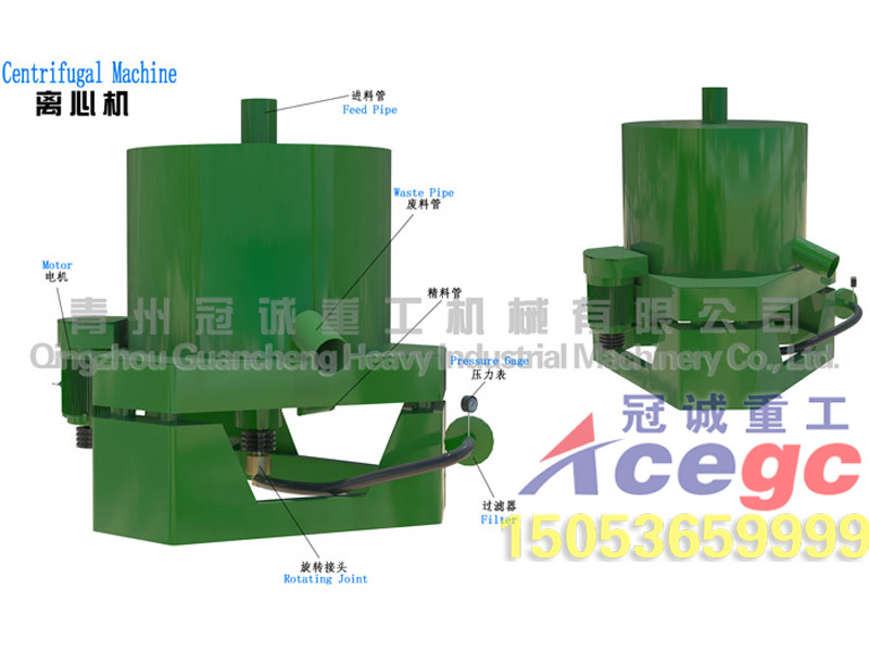 立式手動排礦淘金離心機(jī)
